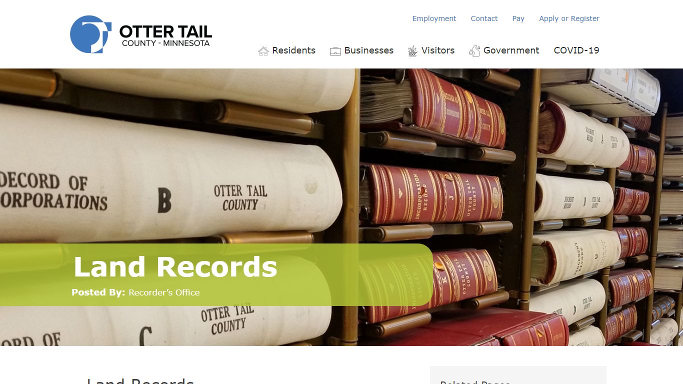 Land Records | Otter Tail County, MN