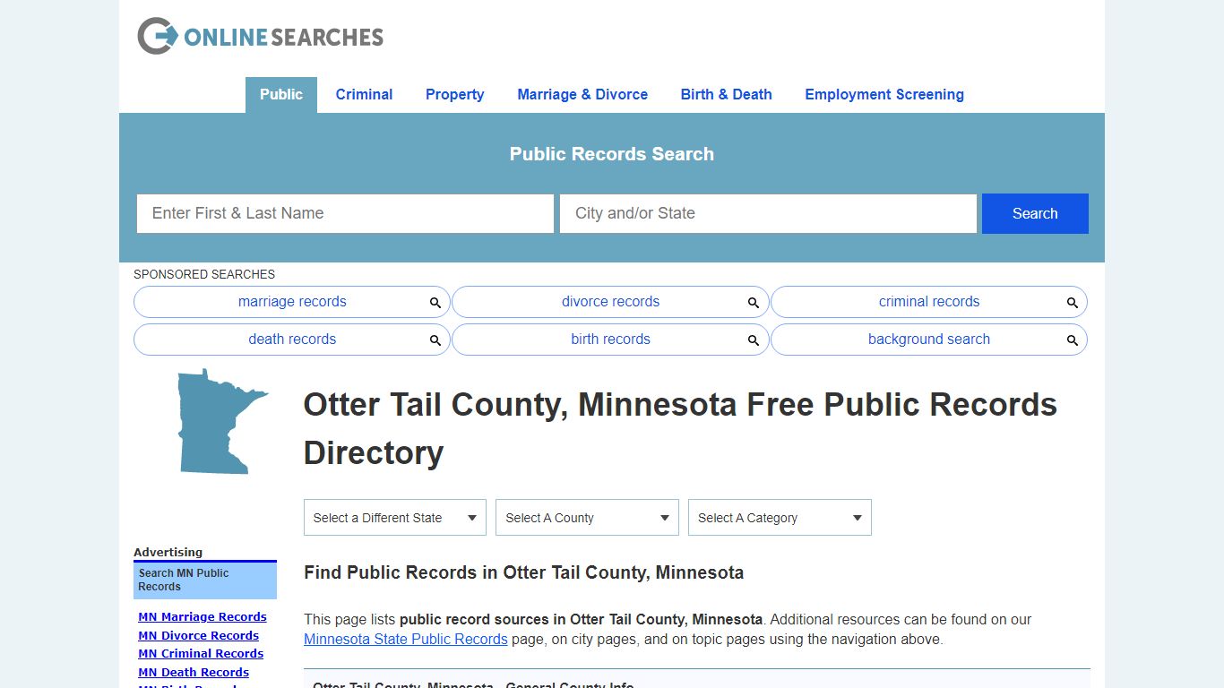 Otter Tail County, Minnesota Public Records Directory